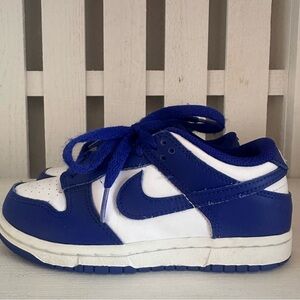 Nike Dunk Low Kids Blue White Sneakers Size 12C Youth Boys Girls Shoes